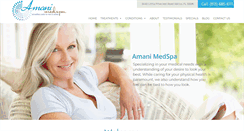 Desktop Screenshot of amanimedspa.com